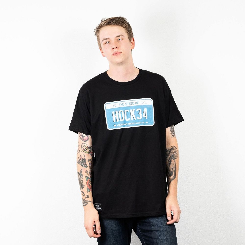 Pánské tričko Roster Hockey  HOCK34 black/blue