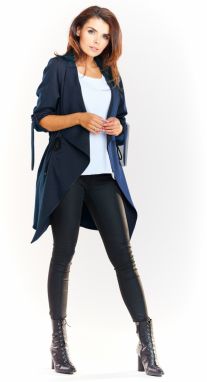 Awama Woman's Jacket A335 Navy Blue