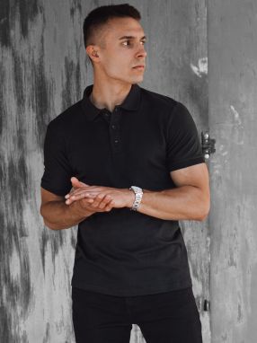Men's Black Dstreet Polo Shirt