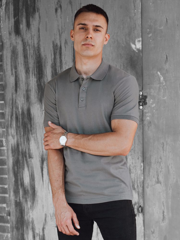 Men's Graphite Polo Shirt Dstreet