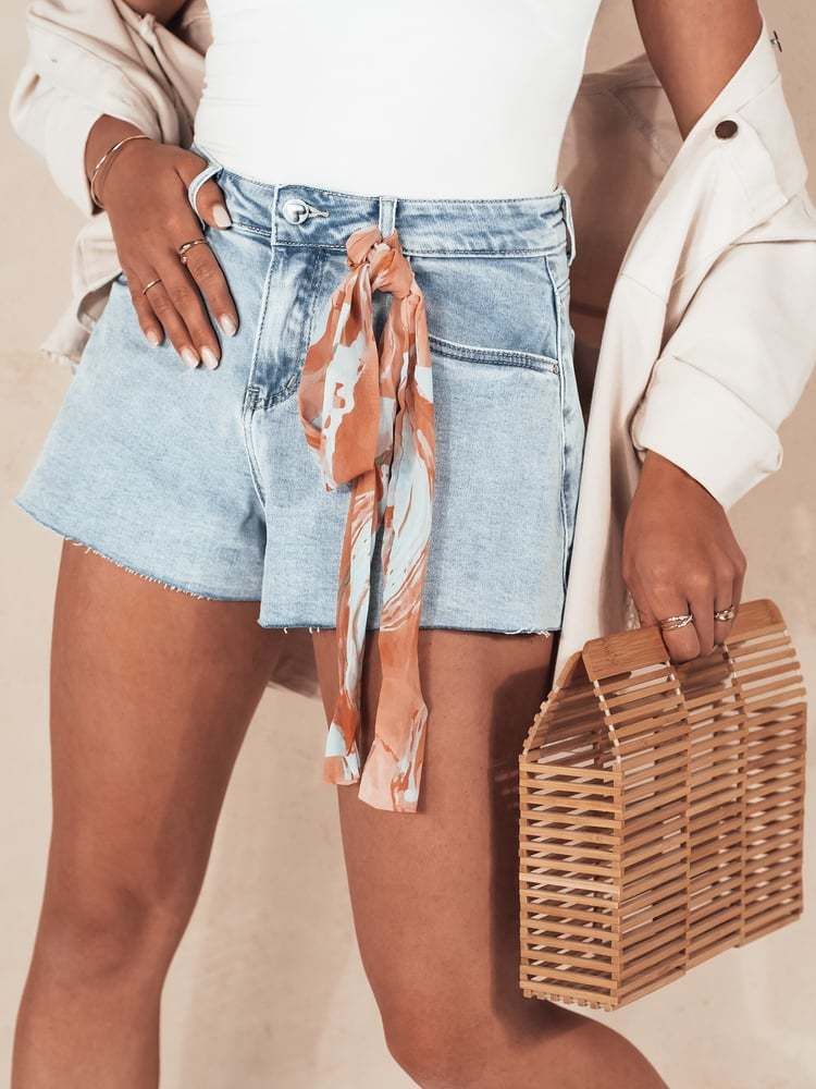 SUMRBREEZ Women's Shorts Blue Dstreet