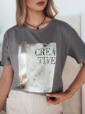 CREATIVE women's T-shirt brown Dstreet
