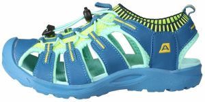 Children's summer shoes ALPINE PRO MERBO electric blue lemonade