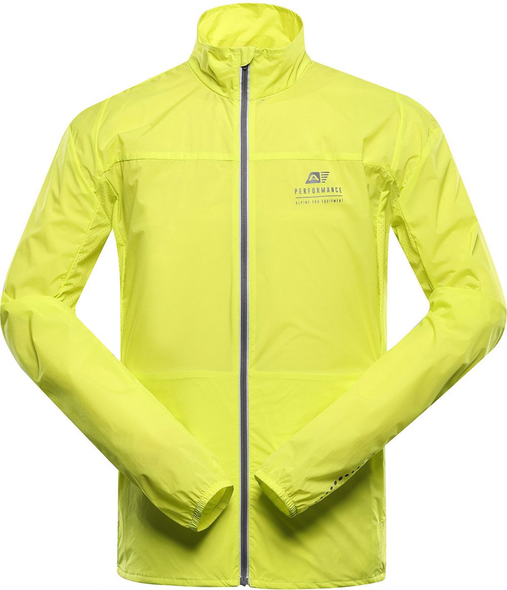 Men's ultralight jacket with impregnac ALPINE PRO SPIN sulphur spring