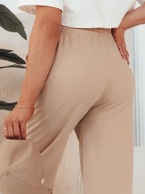 Women's trousers GLAPPO beige Dstreet