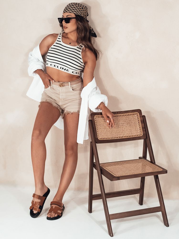 Women's SUNYLOOK Shorts Beige Dstreet