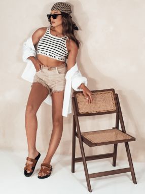 Women's SUNYLOOK Shorts Beige Dstreet