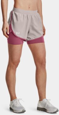 Šedo-růžové dámské kraťasy Under Armour