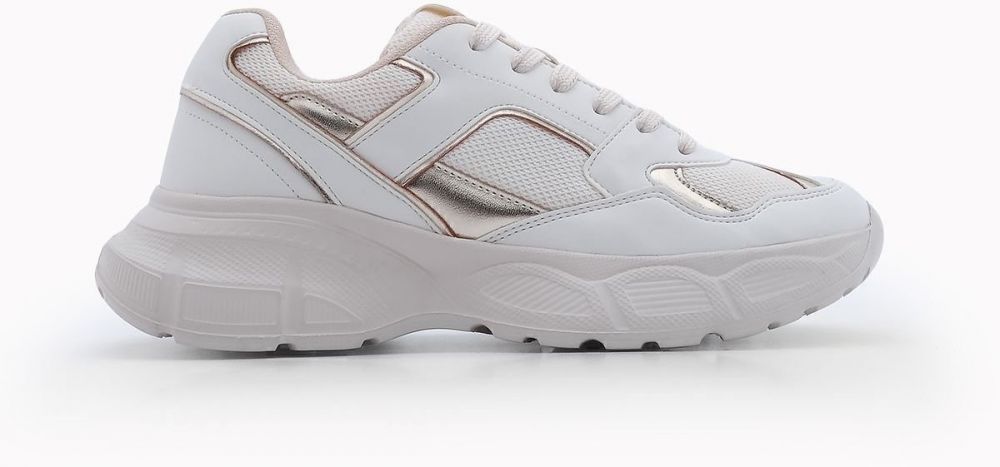 Marjin Women's Sneaker High Sole Sports Shoes Elfesa ECRU