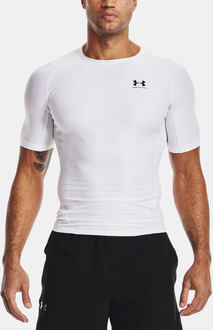 Biele športové tričko Under Armour UA HG IsoChill Comp SS