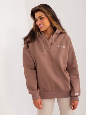 Brown women's sweatshirt with insulation