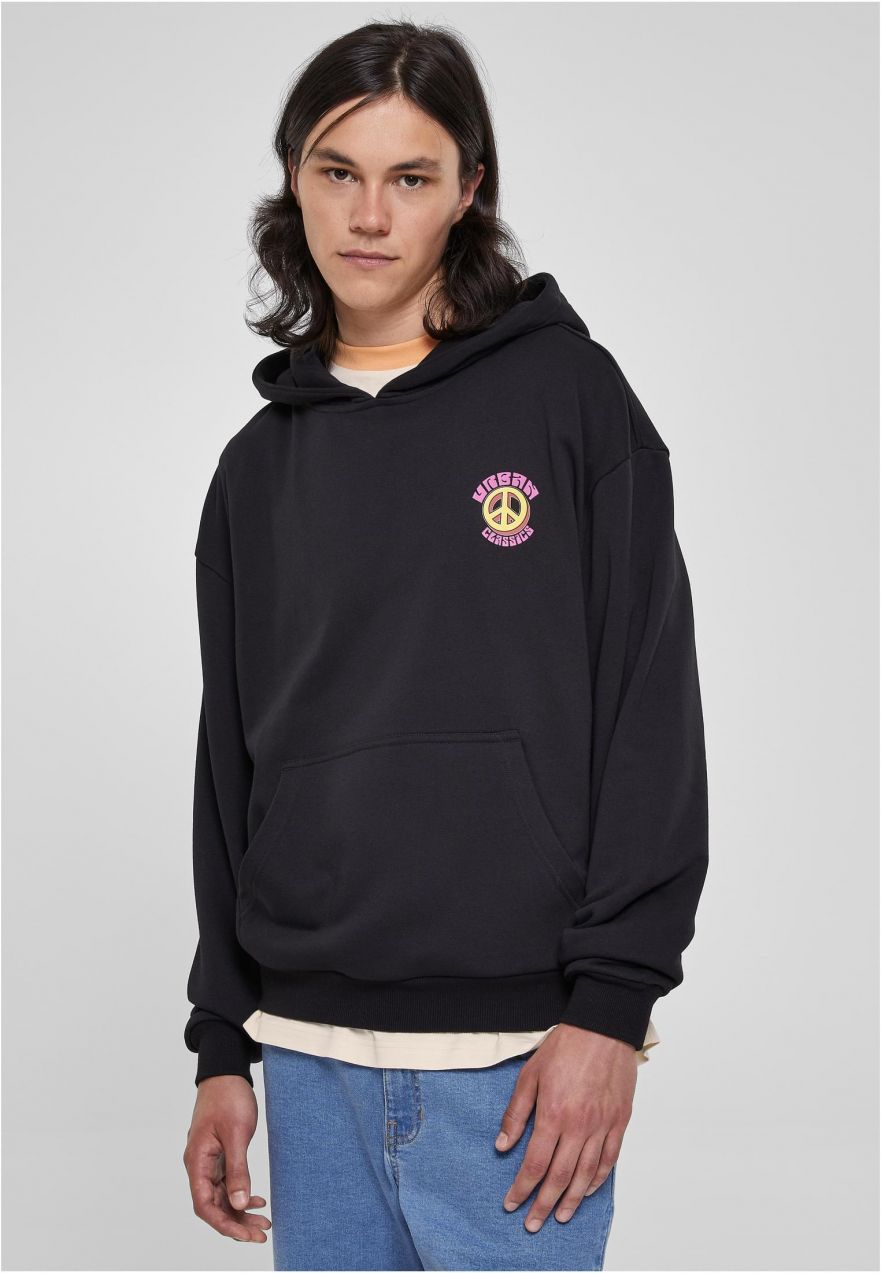 Big Peace Hoody Black