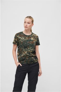 Women's T-shirt speckled/camouflage