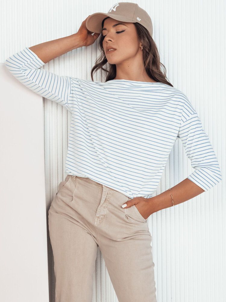 APRICALE Women's Striped Blouse White Dstreet