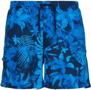 Swimsuit pattern shorts blue flower