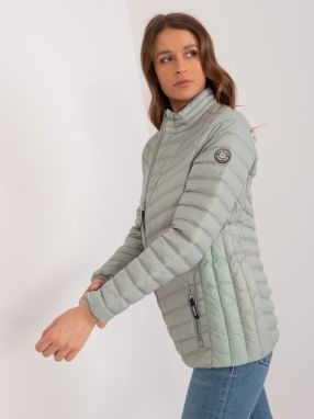 Pistachio quilted jacket with pockets SUBLEVEL