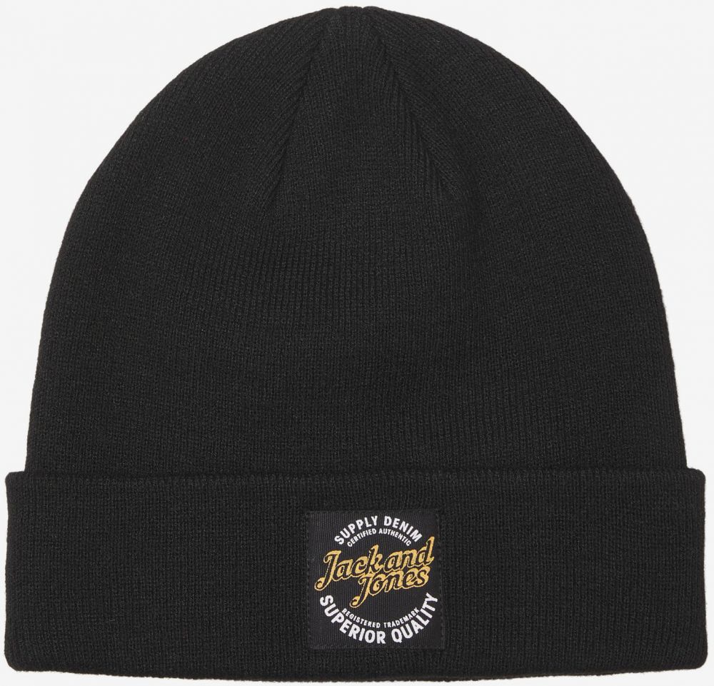 Čiapky, šály, rukavice pre mužov Jack & Jones - čierna
