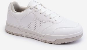 Men's sneakers made of white Radikalle eco leather