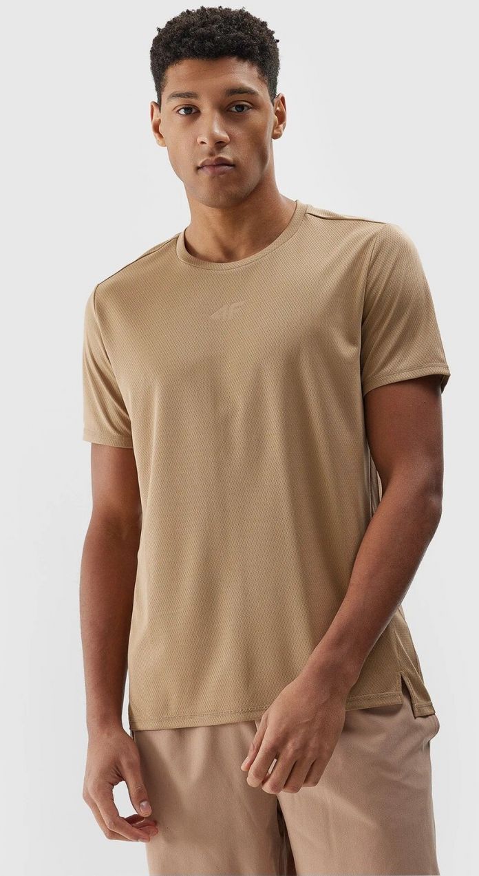 Men's Sports Quick-Drying T-Shirt 4F - Beige