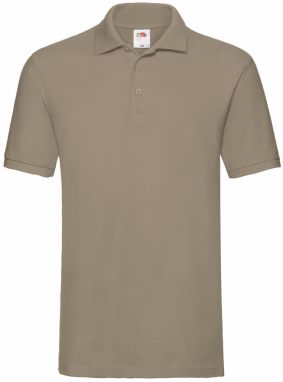 Pánske olivové prémiové polo tričko Fruit of the Loom