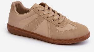 Women's Low-Top Sneakers Beige Braidn