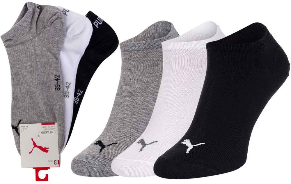 Socks Puma Unisex Sneaker Plain 3 Pack