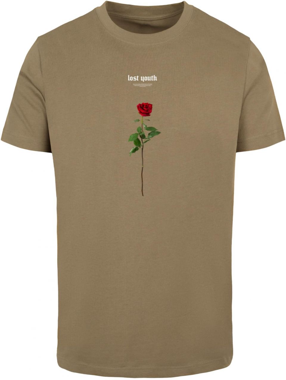 Men's T-shirt Lost Youth Rose - olive