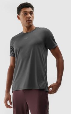 Men's quick-drying sports T-shirt 4F - anthracite