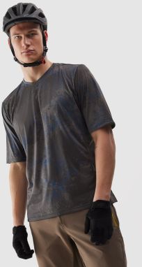 Men's Cycling Quick-Drying T-Shirt 4F - Brown