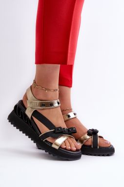 Women's Sandals with D&A Gold Bow