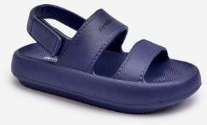 ProWater Navy Blue Lightweight Velcro Foam Sandals