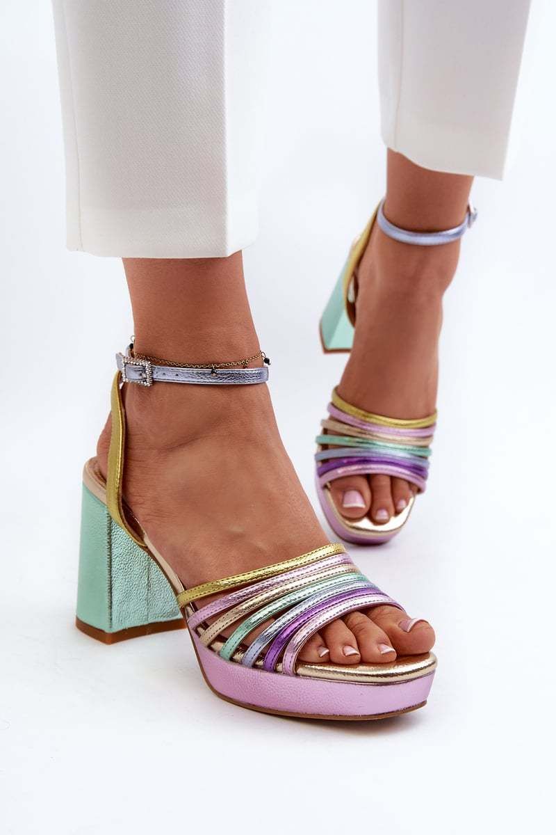 Women's High Heeled Sandals D&A Multicolor