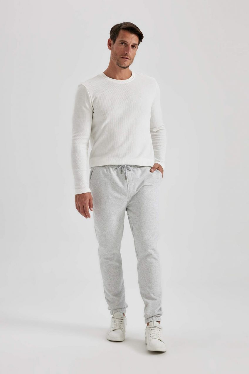 DEFACTO Slim Fit Rib Hem Sweatpants