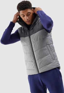 Men's 4F Synthetic Down Down Vest - Grey