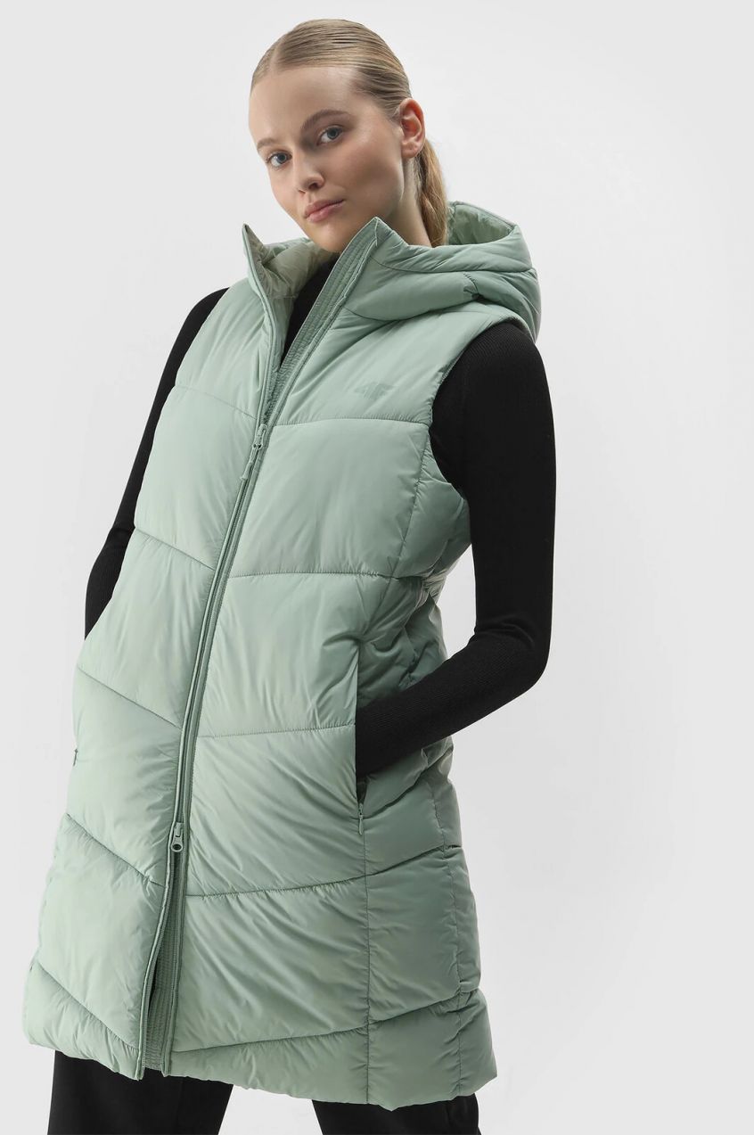 Women's 4F Synthetic Down Down Vest - Green