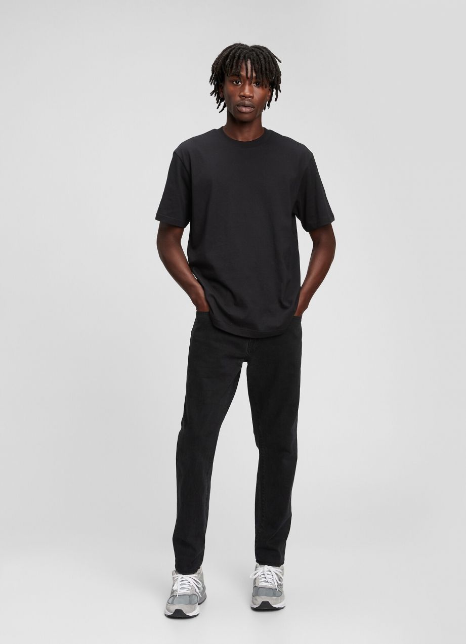 Čierne pánske rifle GAP slim straight