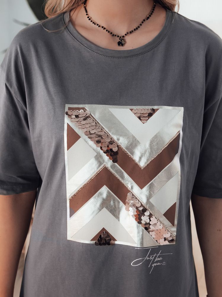 PIMAT Women's T-Shirt Brown Dstreet