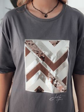 PIMAT Women's T-Shirt Brown Dstreet