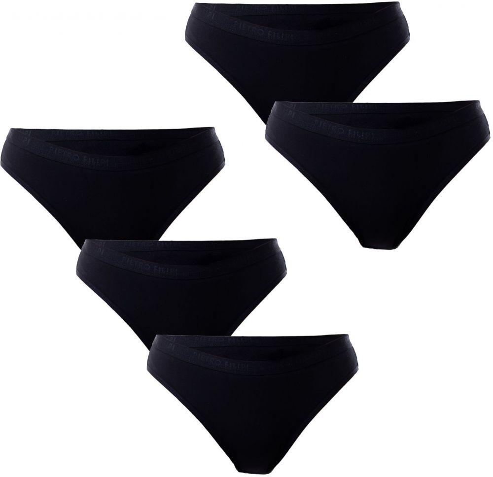 5PACK women's panties Pietro Filipi black