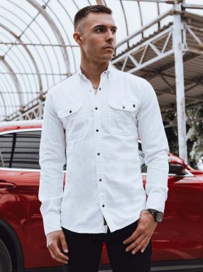 Men's White Denim Dstreet Shirt