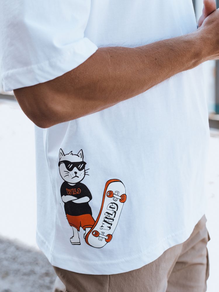 Men's T-shirt with white Dstreet print