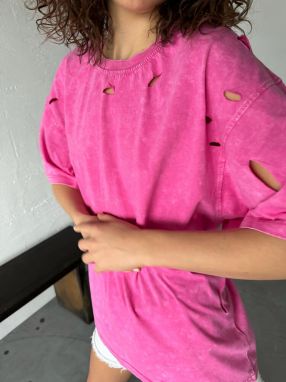 Women's T-shirt AYUBAS pink Dstreet