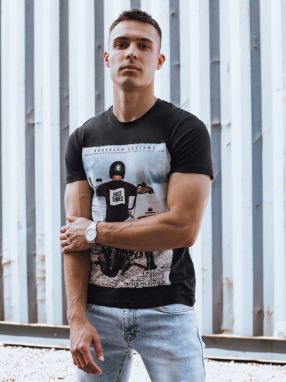 Men's Black T-Shirt Dstreet