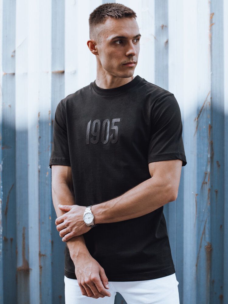 Men's T-shirt with black Dstreet print