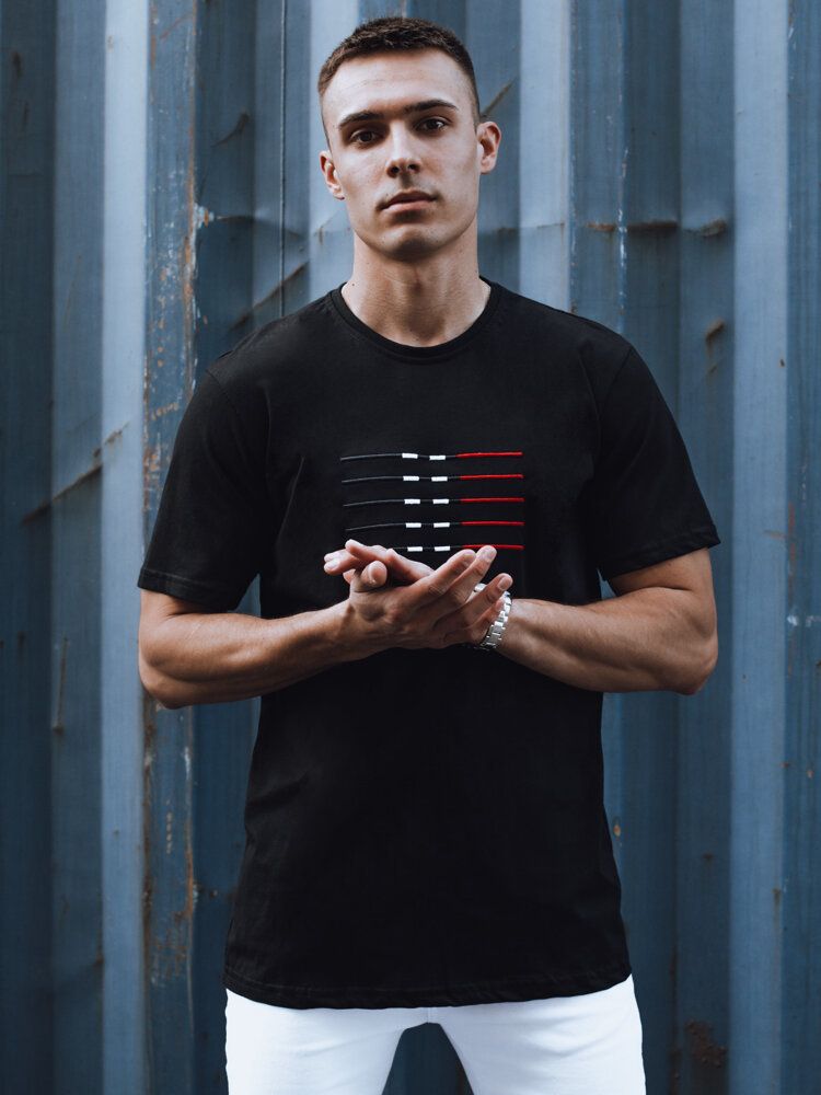 Men's Black T-Shirt Dstreet
