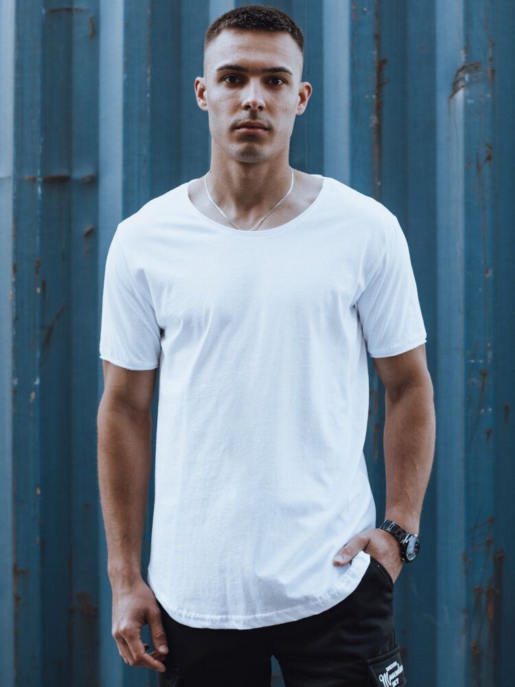 Men's Basic White T-Shirt Dstreet