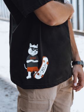 Men's T-shirt with black Dstreet print