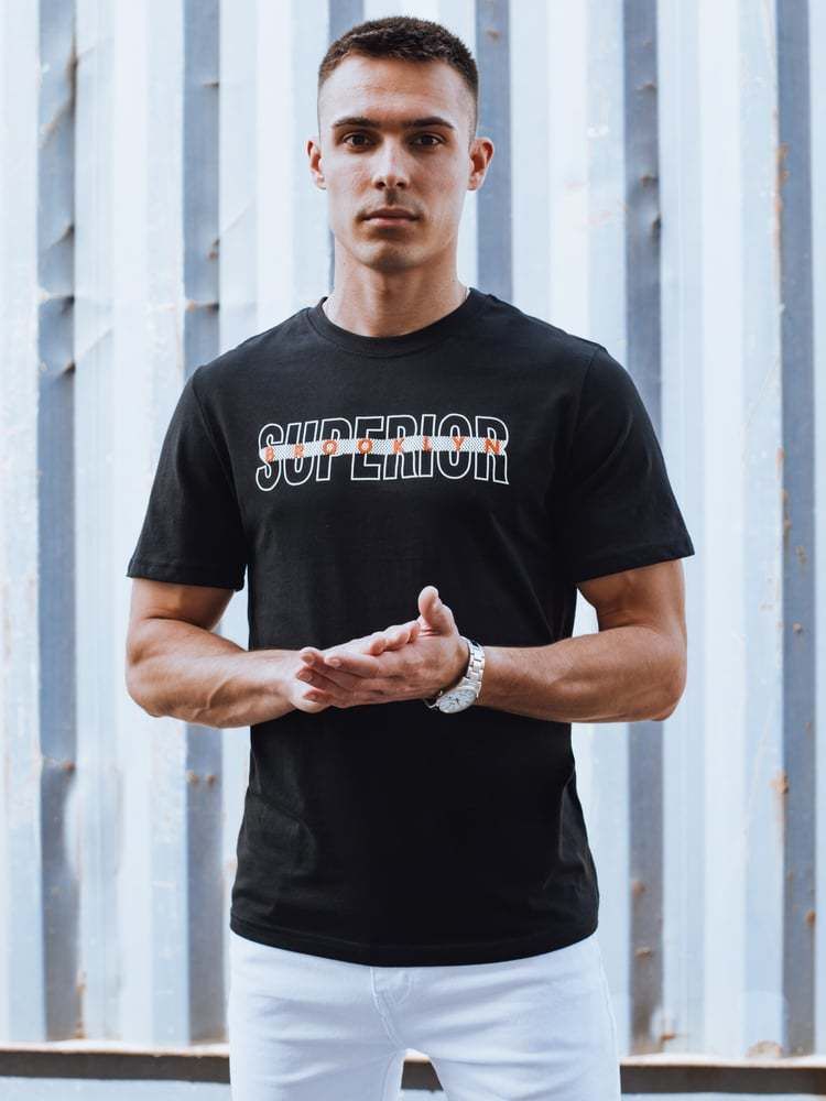 Men's T-shirt with black Dstreet print