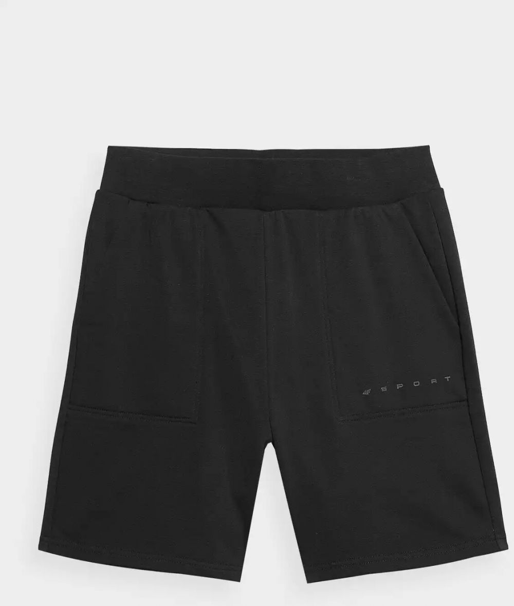 Men's 4F Tracksuit Shorts - Black