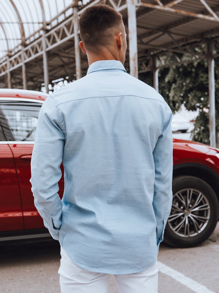 Men's Blue Denim Dstreet Shirt